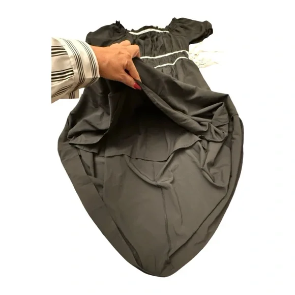 Black Maxi - Midnight at Pemberley Dress - Picture 8 of 12